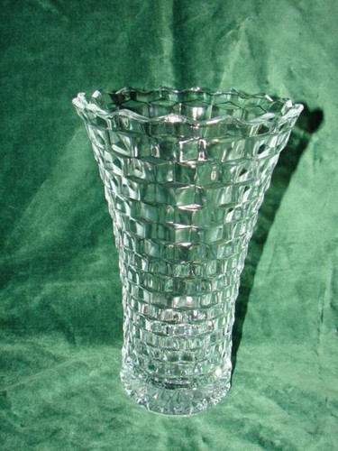 Jarrón grande American Fostoria elegante vidrio artístico de 10 pulgadas de alto - Imagen 2 de 2