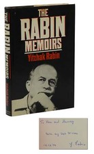The Rabin Memoirs ~ SIGNED by YITZHAK RABIN ~ First UK Edition 1st ~ 1979 Israel
