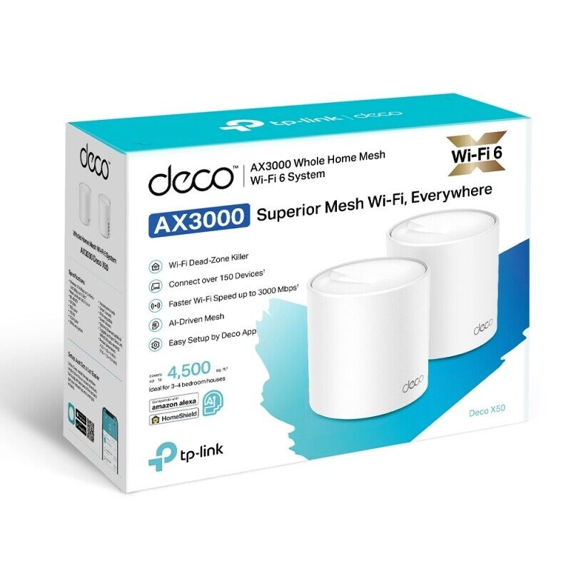 TP-Link Deco X50 AX3000メッシュWi-Fi 6 3パック