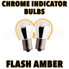 2x Chrome Indicator Bulbs Opel Astra G all Front  s