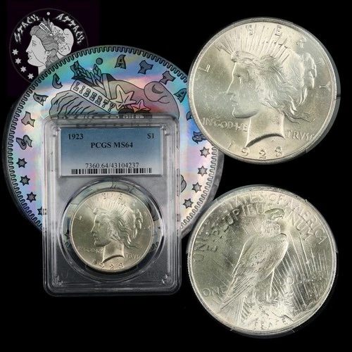 1923 Peace Dollar PCGS MS 64