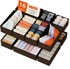 Drawer Organizer Clothes Storage - 16 Pack Baby Dresser Organizer for Nursery, F