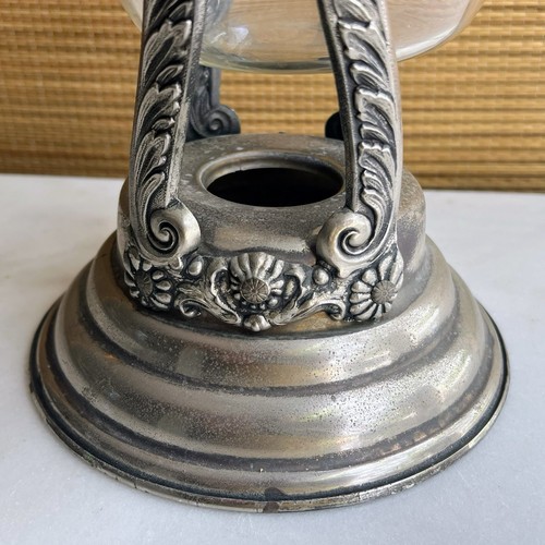 Stunning Vintage Art Nouveau Silver Plate & Glass tilting Coffee Carafe W Stand - Picture 9 of 24