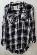 SO women’s Large roll tab sleeve shirt dress Very soft!