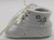 Vintage Ceramic Baby Shoe figurine, keepsake, vintage, mid-century, modern baby