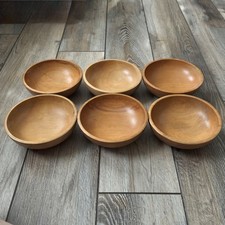Vintage 5.5 Wooden Salad Bowls MCM Farmhouse ...