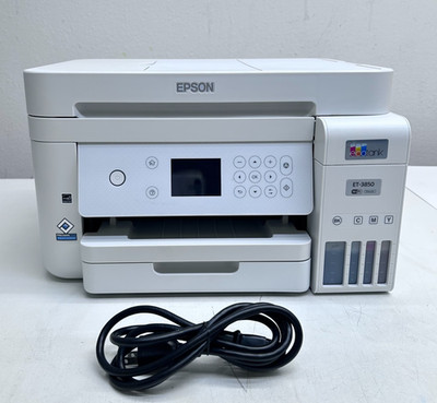 Epson EcoTank ET-3850 Wireless Color Inkjet All-In-One Printer- 35 PAGES PRINTED