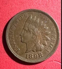 1898 US Indian Head Cent! XF Details! SHARP! Old US Coin!