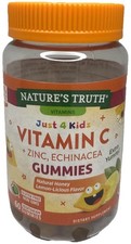 Nature's Truth  Kids Vitamin C  Zinc Gummies 60ct Lemon  See Below  SHIPS IN 24 HR