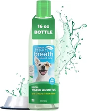 TropiClean Fresh Breath Water Additive for Dogs, Dog Breath Freshener and Teeth 