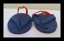 Build A Bear Workshop Blue  Red Beach Style Flip Flops