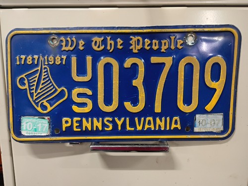 1987 Pennsylvania License Plate Tag Pa We The People