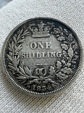1834 King William IIII Shilling, Excellent Condition 5.5 grams