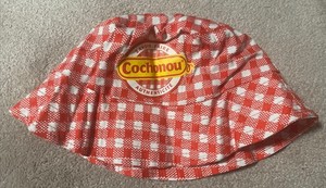 TOUR de FRANCE COCHONOU Sausage Saucisson Vichy Plaid BUCKET HAT Bob Brand New