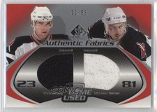 2003-04 SP Game Used Edition 20/99 Chris Drury Miroslav Satan #DF-CM 2a8