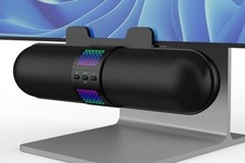 Computer Speaker, Bluetooth 5.3/Wired USB A/C Connection, 6 RGB Light Black