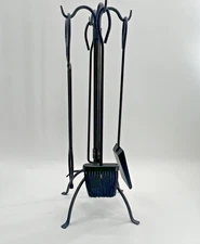 5-Piece Fireplace Tools Set 28’’, Heavy Duty Iron Shovel Brush Pick Clamp Fire