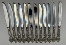 Melrose by Gorham Sterling Dinner Size Knife-French-8  1/2"  SET OF 12 No Mono.