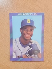 1990 Broder Purple Border -Ken Griffey Jr  HOF - Seattle Mariners- Portrait