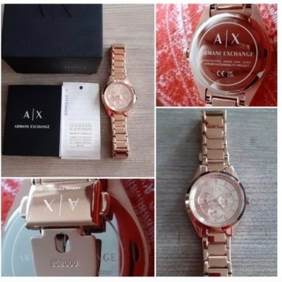 Armani Exchange Damenuhr rosegold mit Originalkarton wie neu