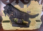 McCoy Bird Dog  Hunting "No Hunting" Planter Vintage RARE Black Dog