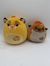 Squishmallows Disney Lion King Simba Timon Plush Lot 8" 6" Shimmer Belly