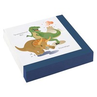 20 Servietten Happy Dinosaur 33X33Cm