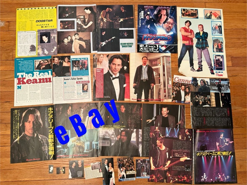 KEANU REEVES + Dogstar Japanese Clippings & Articles Actor Rock Indie 90’s LOT