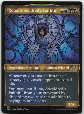 #ad Rona Sheoldred#x27;s Faithful Textured Foil 356 Uncommon Dominaria United NM MTG $1.99