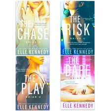 Briar U Series  4 Books Set by Elle Kennedy Dare, Play, Chase, Risk PAPERBACK
