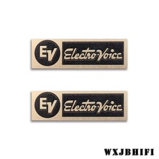 EV Electro-Voice ElectroVoice Speaker Logo Badge 57.2mm 2.25" X17.5mm 0.69" gold