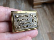 Giant Grip Belt Buckle American Bowling Congress 1952-1953 League Merit Award
