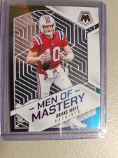 2025 PANINI MOSAIC NO. 3 DRAKE MAYE MEN OF MASTERY NEW ENGLAND PATRIOTS