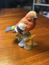 Vintage Ceramic Chaffinch Bird Ornament Figure Used