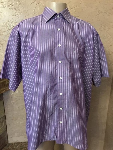 Men ETERNA Shirt Lilac Cotton 44 / XXL / 52