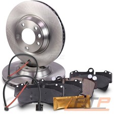 BREMSSCHEIBEN BELÜFTET Ø350 + BREMSBELÄGE + VWK VORNE FÜR AUDI Q7 4L