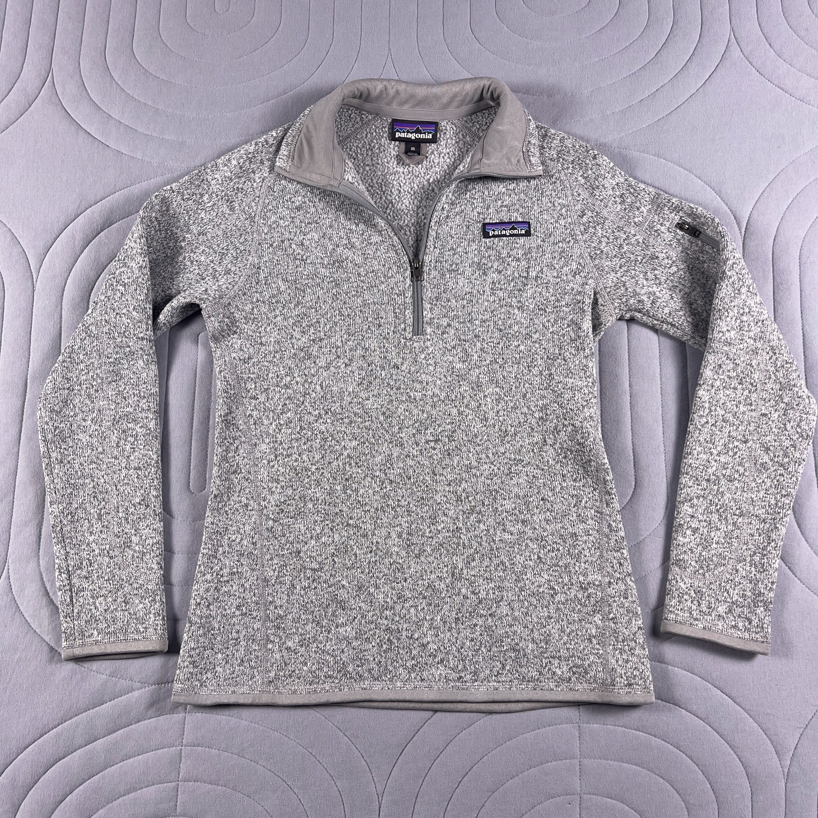 Patagonia Better Sweater Womens XS 1/4 Zip Fleece Pullover Long Sleeve Gray