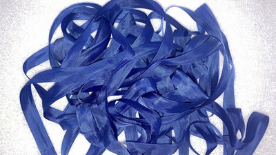 360 Inches Blue Rayon Seam Binding 10 Yards Woven Edges Ribbon Sewing Craft Trim