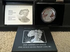 2024-W $1 1-oz PROOF American Silver Eagle w/ Box and COA