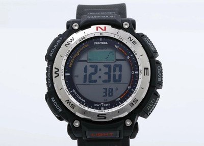 CASIO Casio Watch Protrek Climber Line PRW34001JF Black Siler Resin (Biomass) /