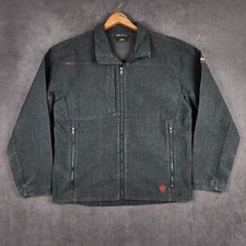 Ariat Vernon FR Work Jacket Mens Large Black Gray Flame Resistant CAT 2 10024027