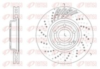 2X Bremsscheibe Remsa 62528.10 FüR Mercedes CLS C218 Shooting Brake X218 350 218