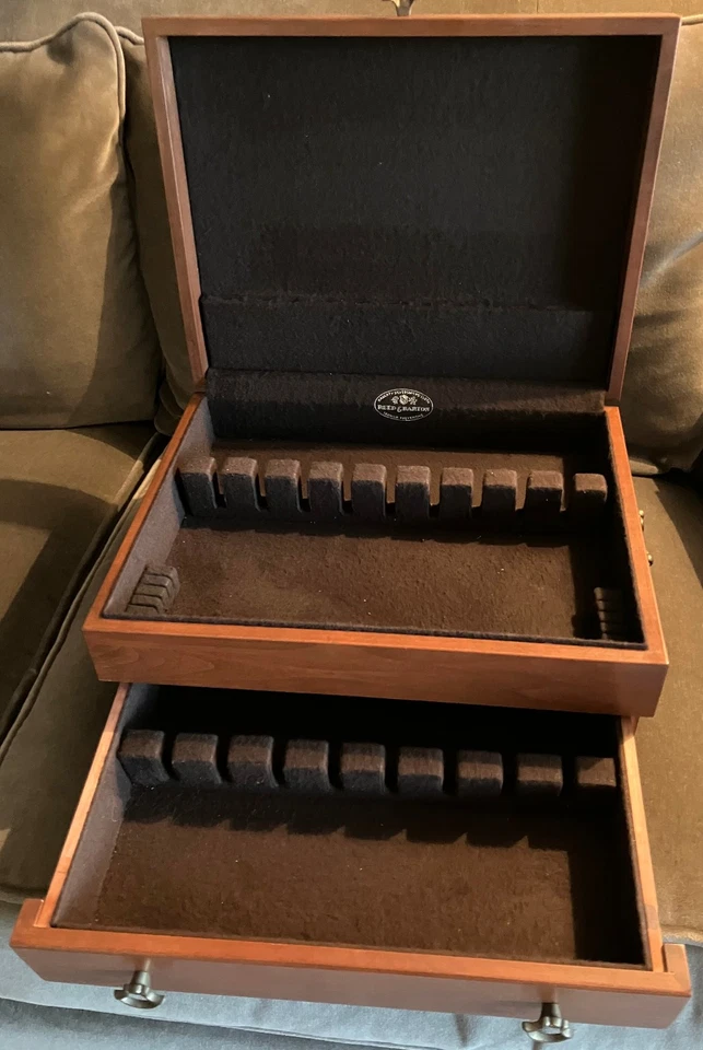 Reed & Barton Anti-Tarnish Wood Silverware Flatware Eureka Storage Chest BEAUTY - Image 3 of 4