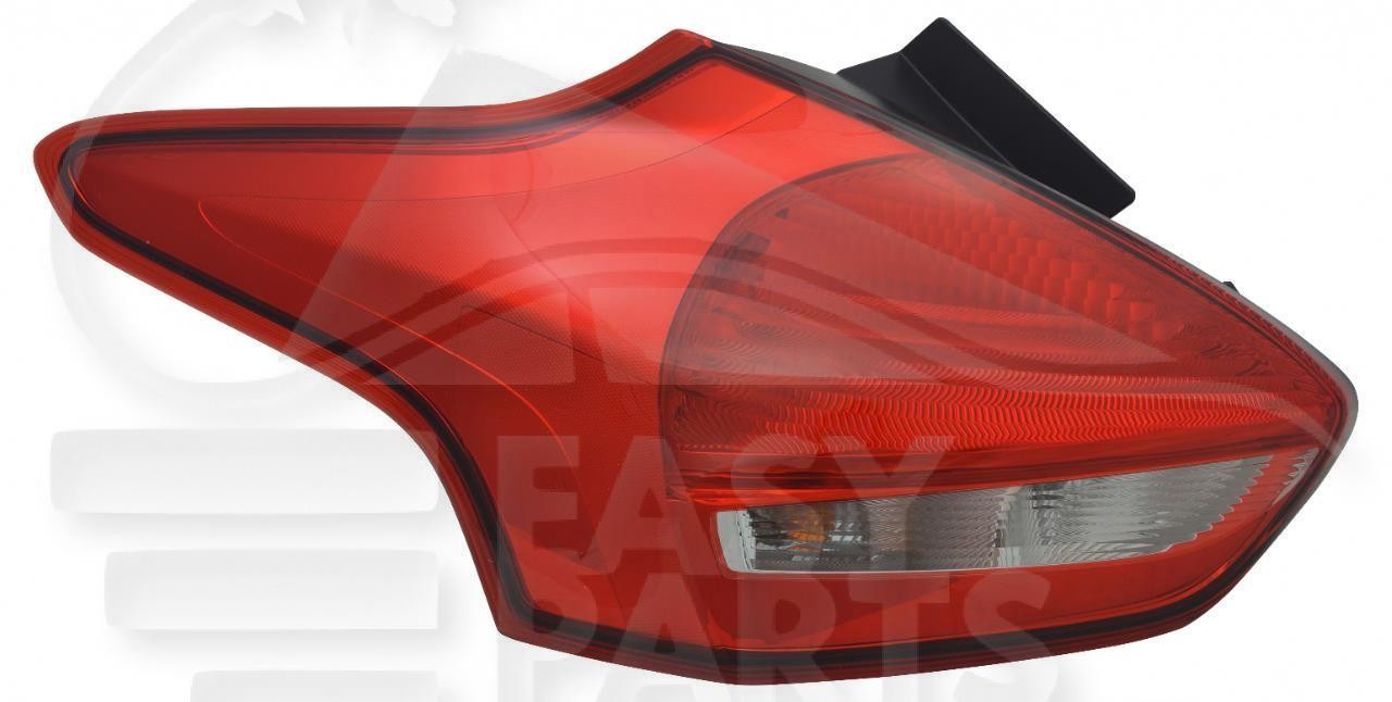 Feu arrière-gauche extérieur anti-condensation pour Ford Focus RS 5 portes d'année 2016 à 2018