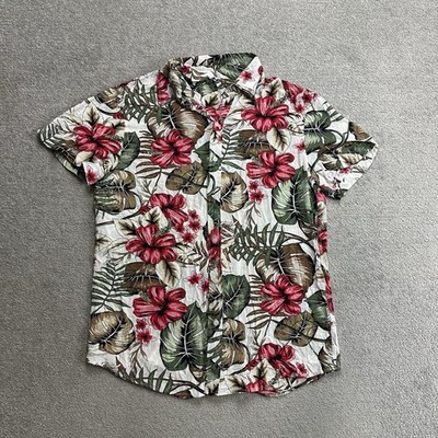 HAWAII Hemd Hawaiishirt Floral S Magnum Rockabilly Hawaiianer Aloha 24319 Grün