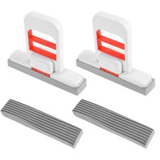 Lot de 2 mini balais-éponges pliables pour plans de travail tables -