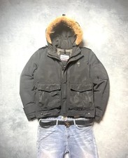 Blauer USA Parka Winterjacke Vintage Y2K Faux Fur Hood Outdoor Tactical L