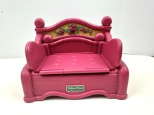 Fisher-Price Briarberry Bears Pink Pull-Out Chair Bed 1998 Vintage Accessory