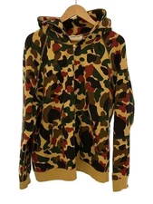 A Bathing Ape Double Zip Camouflage Cotton Hoodie Jacket L #EK AHB