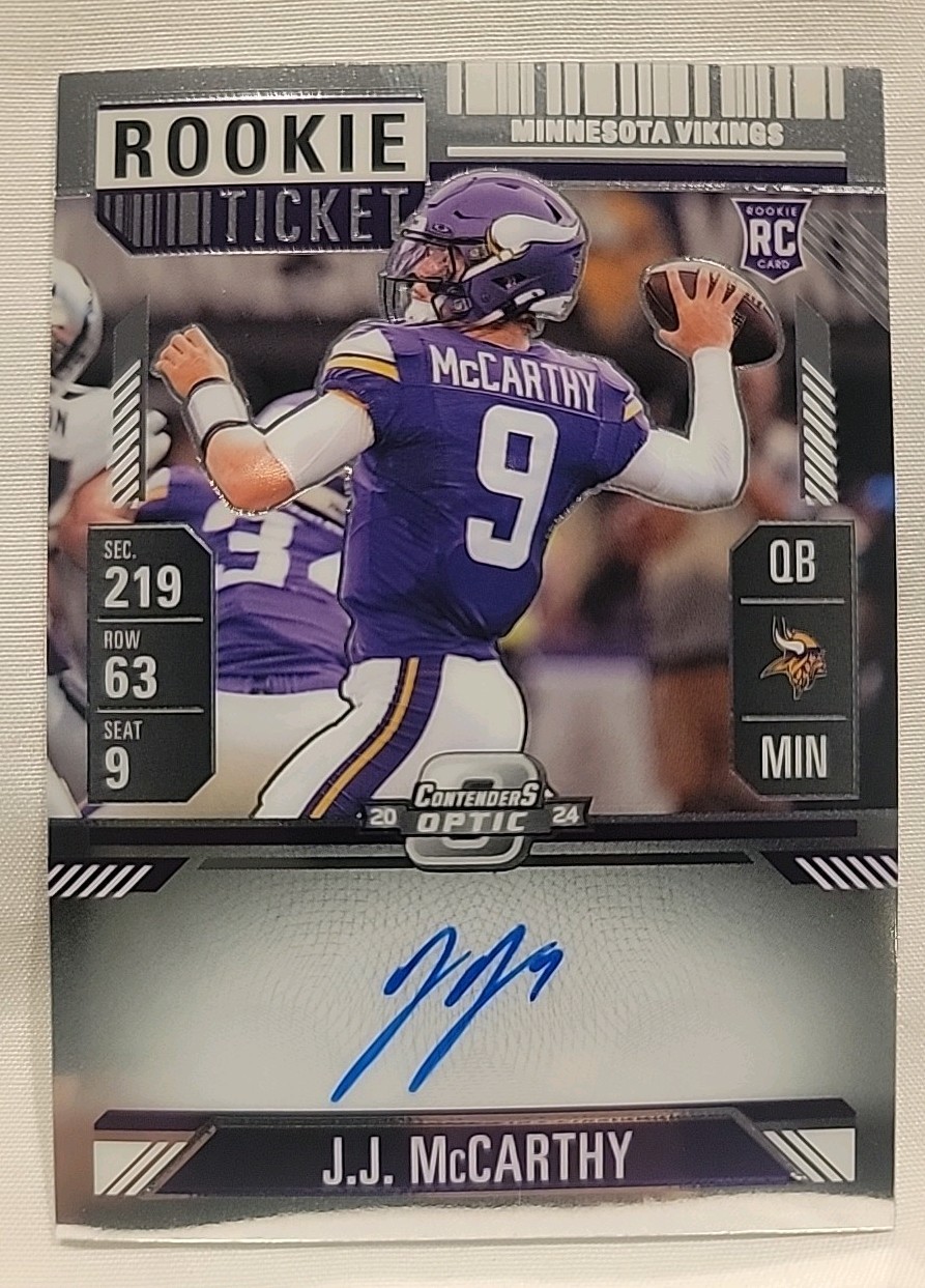 2024 Contenders Optic - Rookie Ticket RPS Autographs Variation J.J. McCarthy